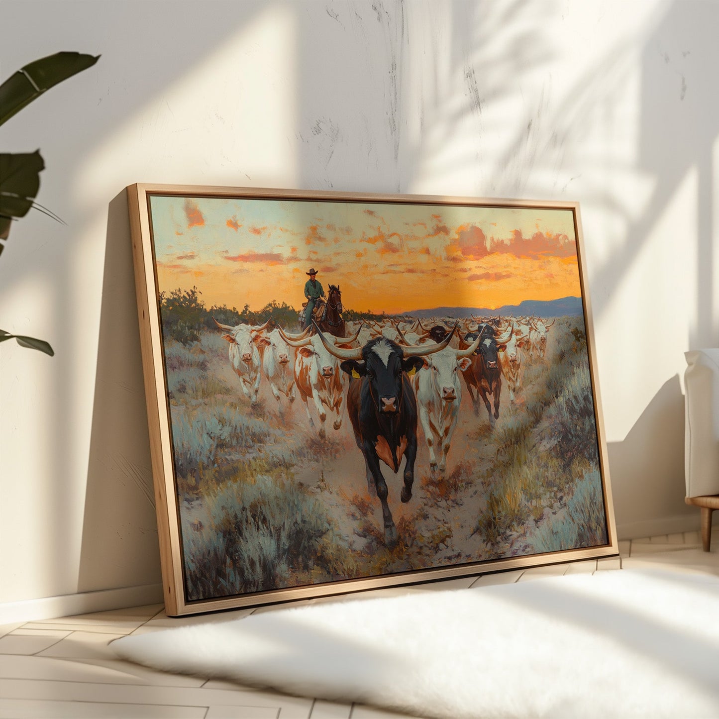 Longhorn Drive au coucher du soleil