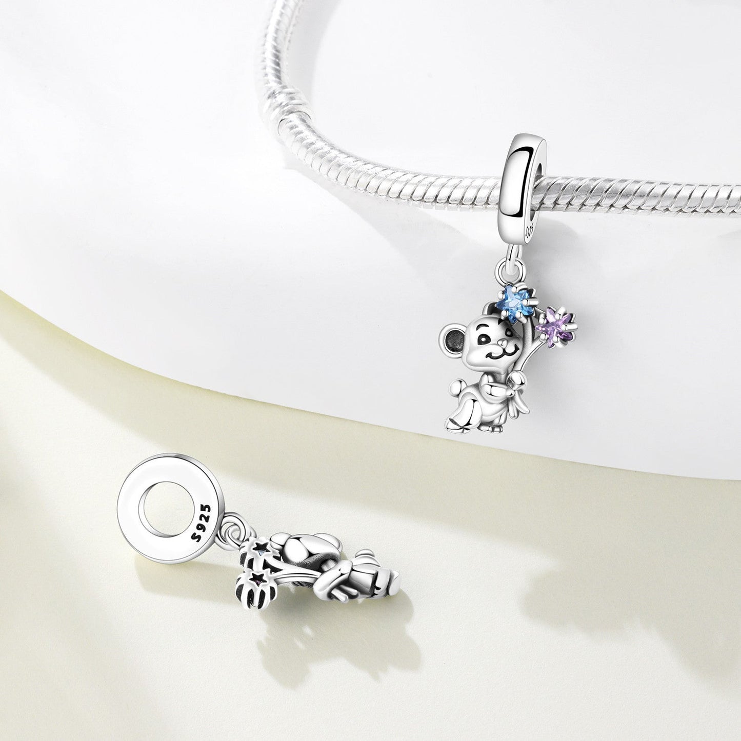 Bracelet Beaded Pendant Playful Sloth And Koala Beads