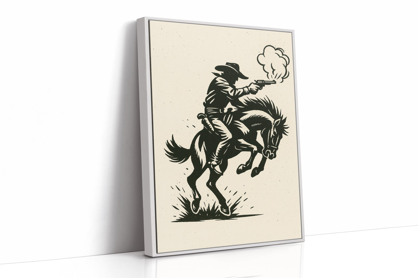 Fusillade de cow-boys dans la poussière