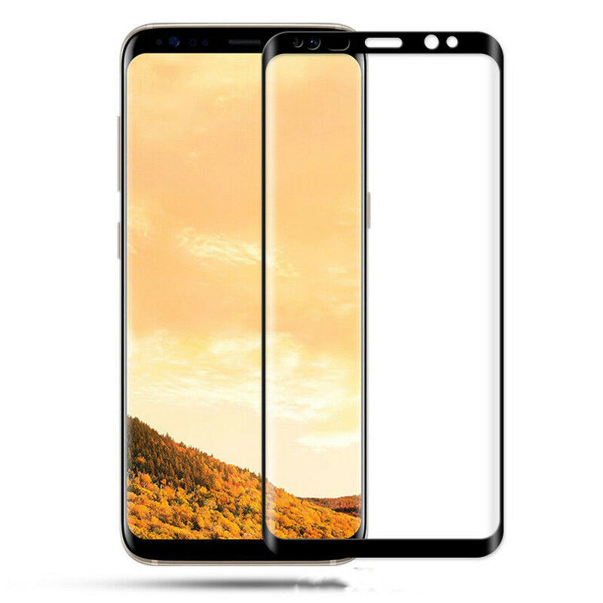 Tempered glass film screen printing full screen mobile phone film