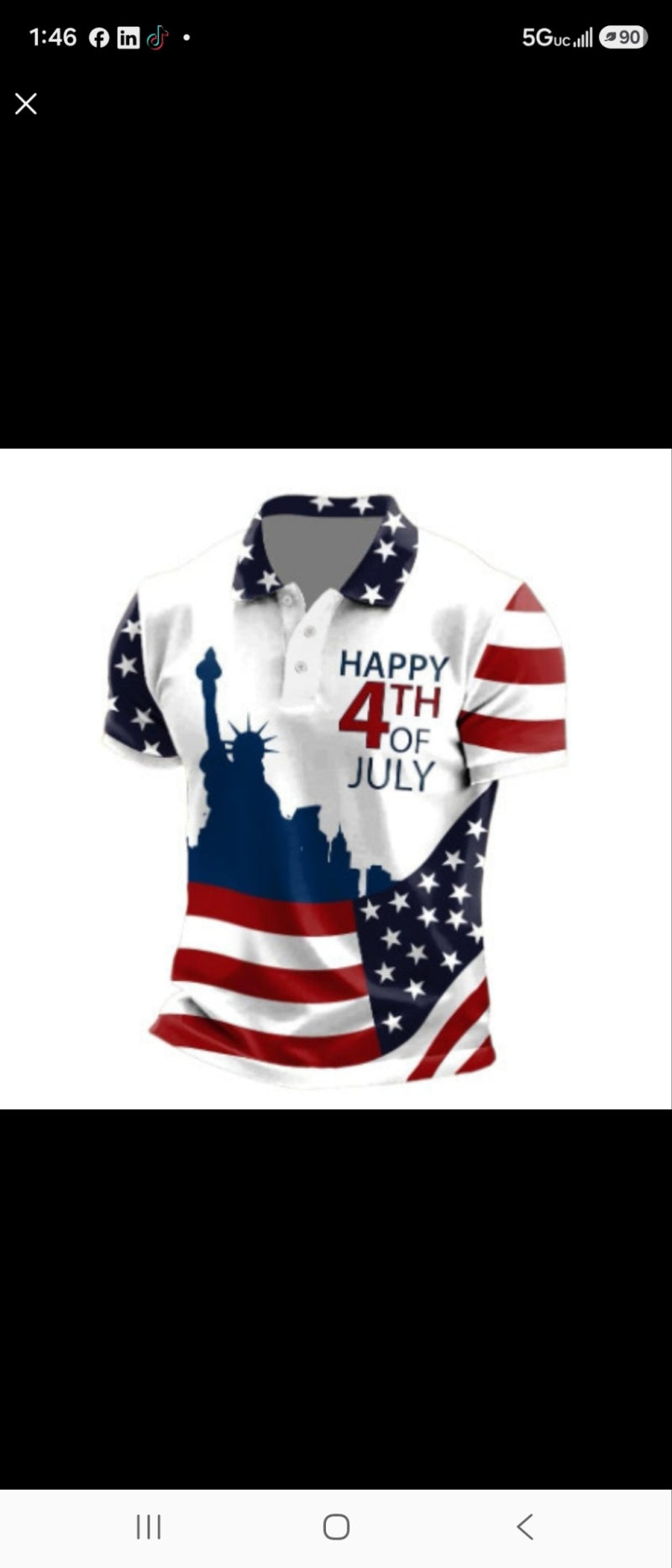 Men's Short Sleeve Digital Printing