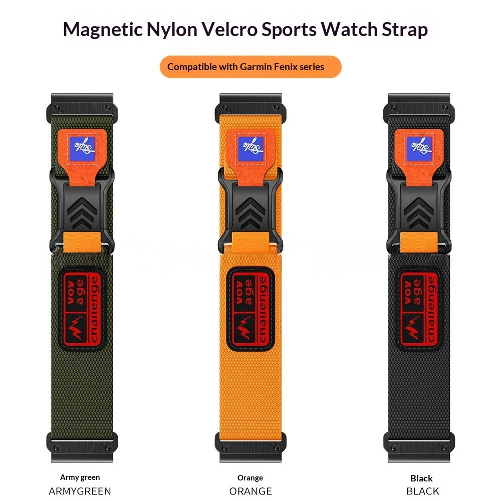 Woven Nylon Velcro Straps Are Compatible With Garmin Watch Bands