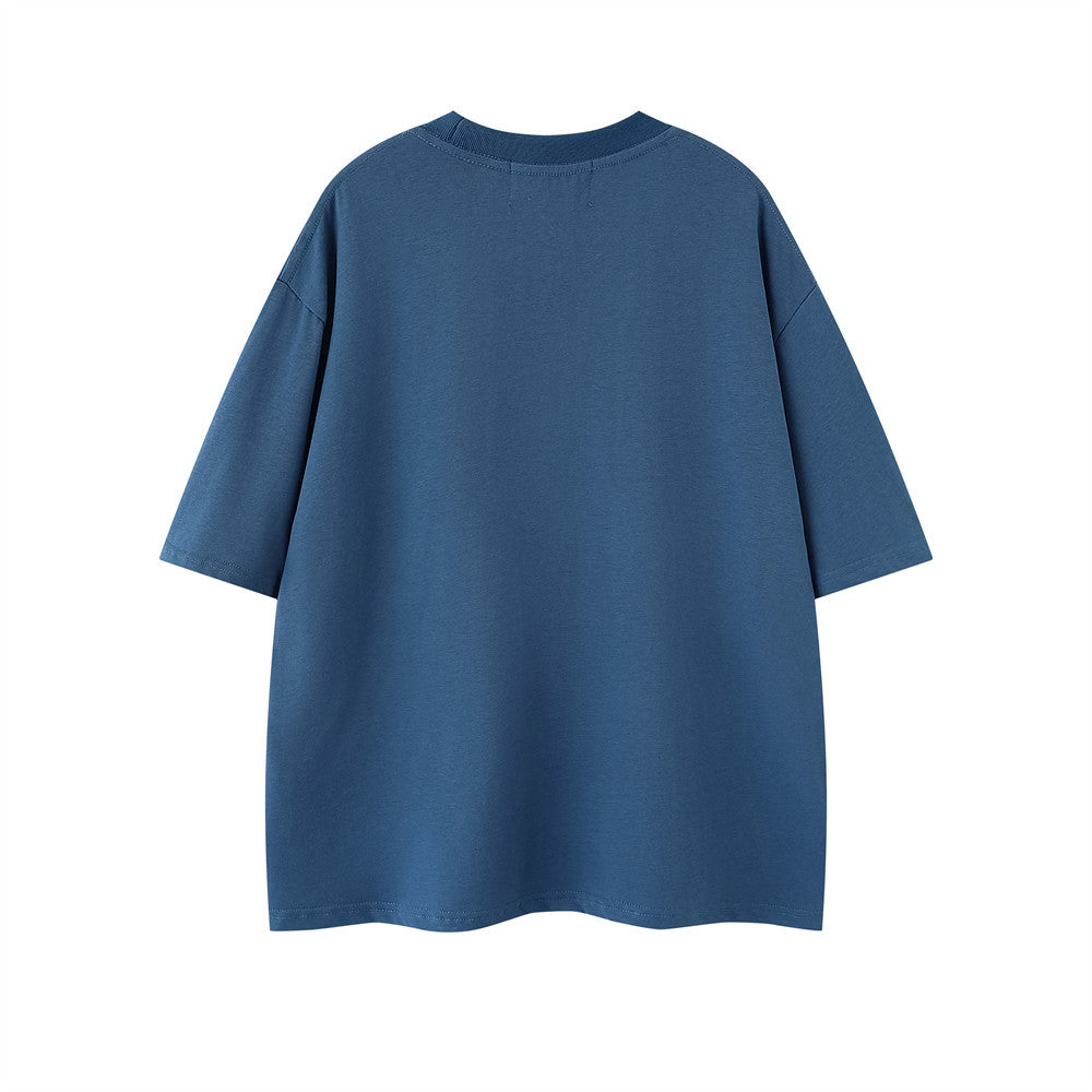 Mushroom Print Short Shirt T-shirt Casual Top
