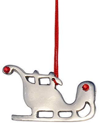 Vibhsa Handmade Christmas Ornaments Set of 8 with Red Ruby