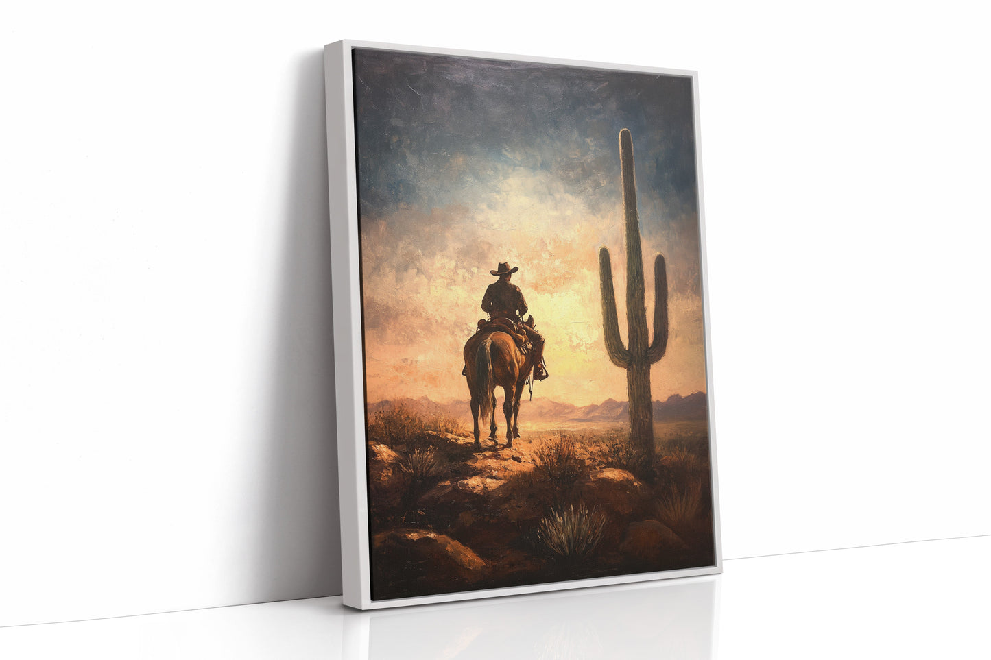 Cowboy Horizon au lever du soleil