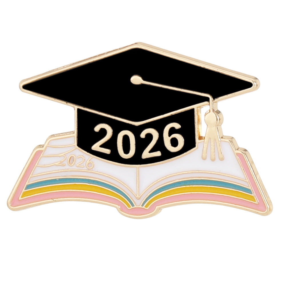 New Graduation Season Bachelors Cap Series Brooch Set
