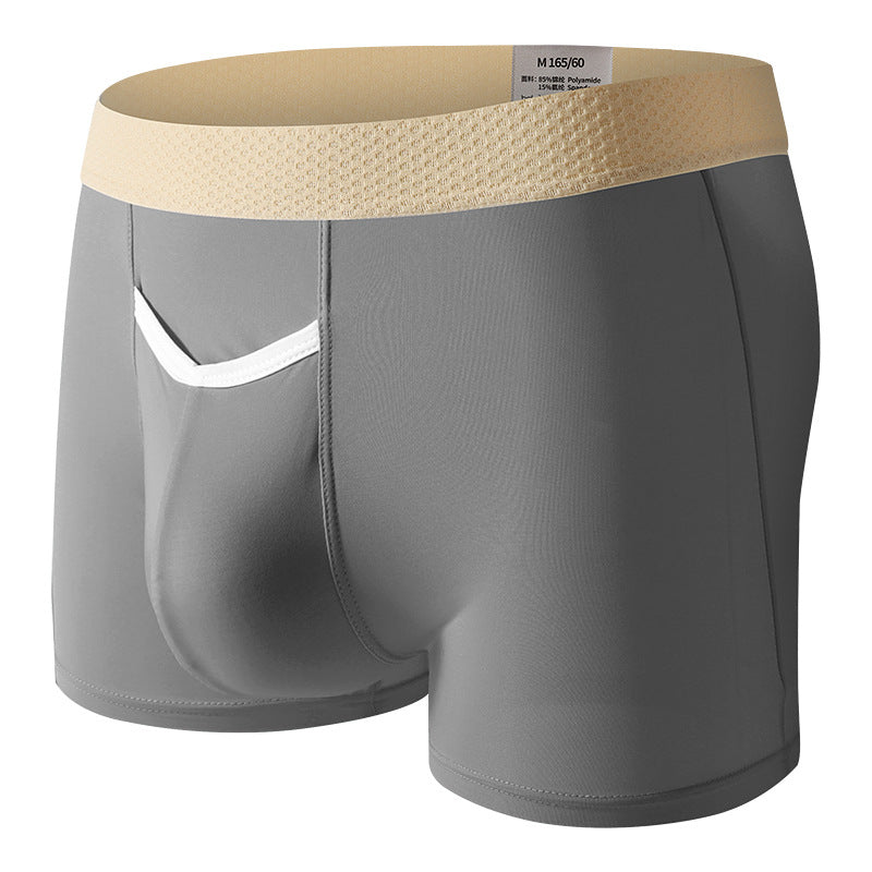 Mens Quick-Drying Ice-Silk Breathable Ultra-Thin Slim-Fit Shorts For Sports