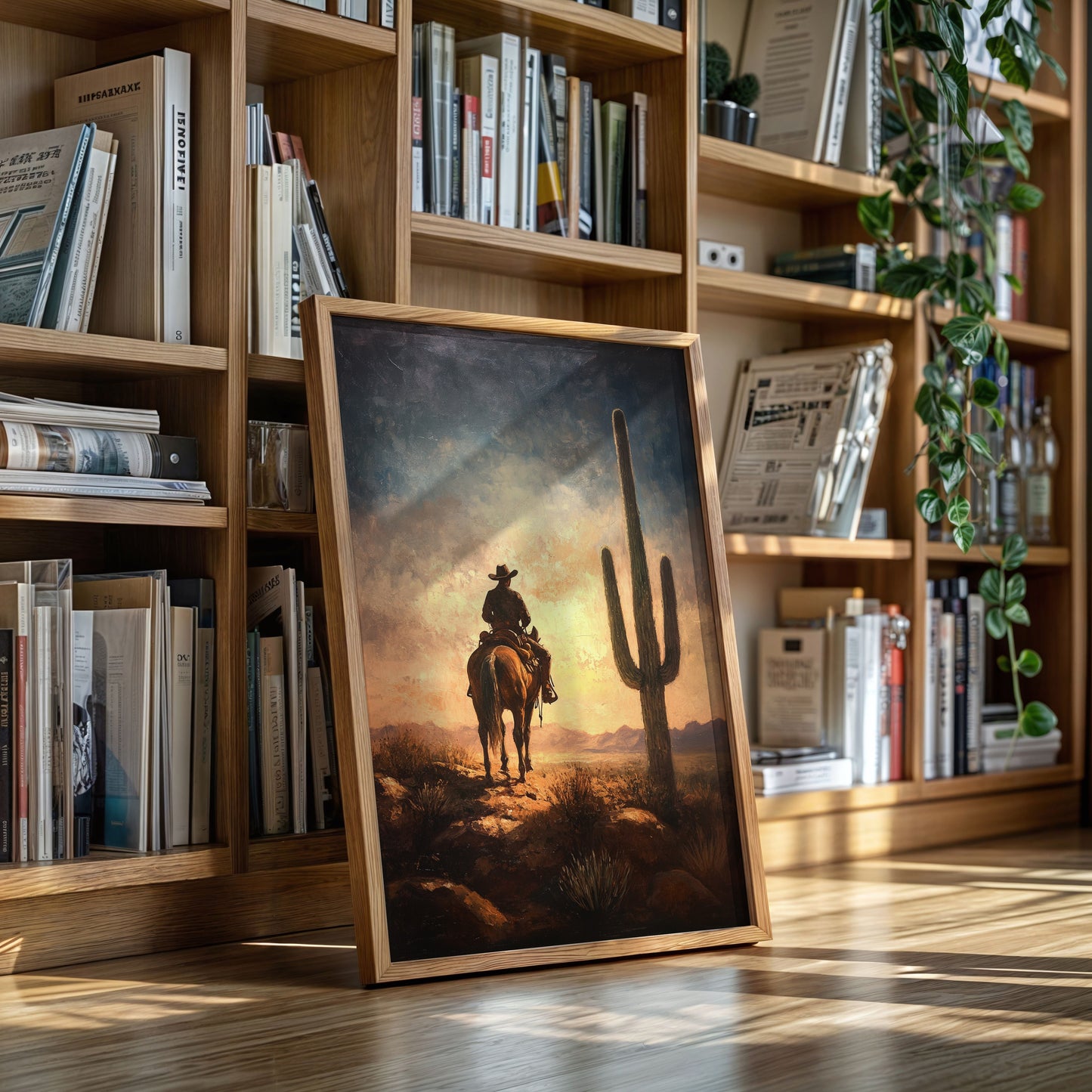 Cowboy Horizon au lever du soleil