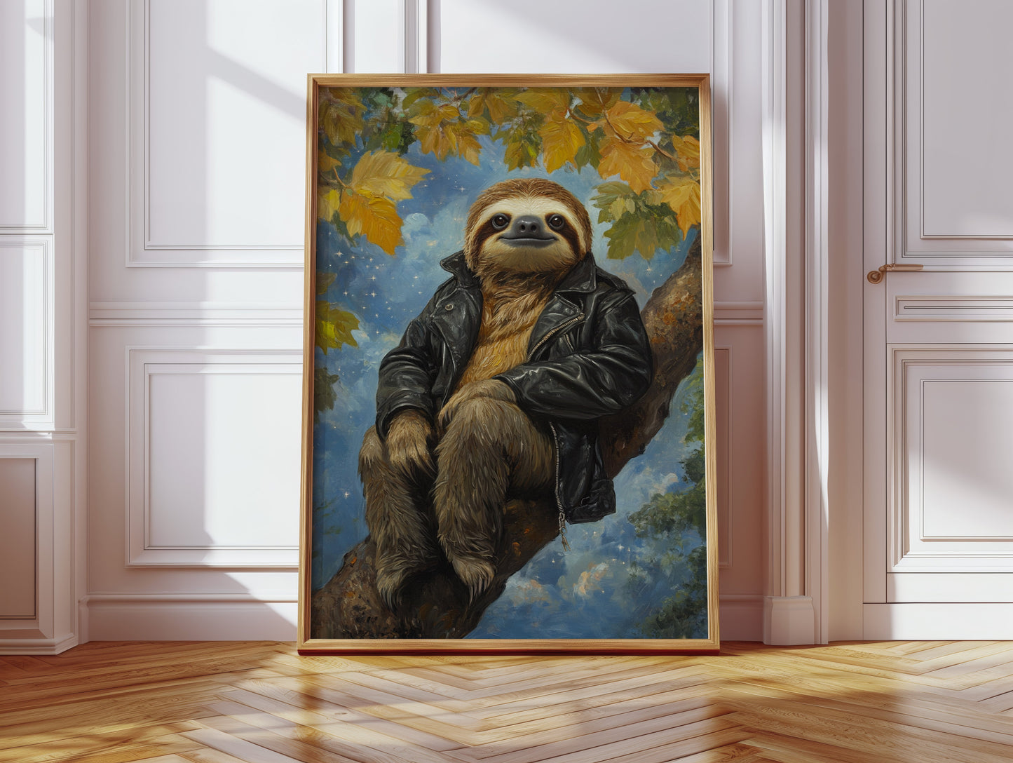 Rebel Sloth in a Leather Jacket