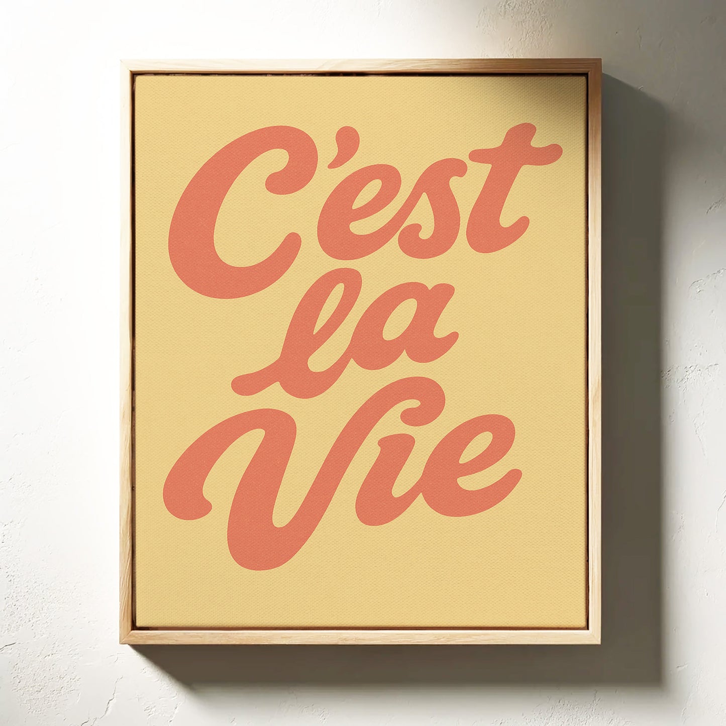 C’est La Vie Décor Mural Rétro