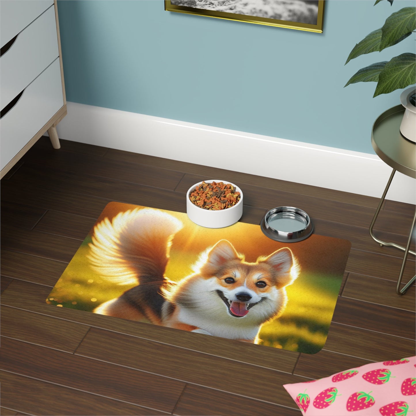 Tapis antidérapant pour animaux de compagnie – Tapis d'alimentation étanche pour chiens