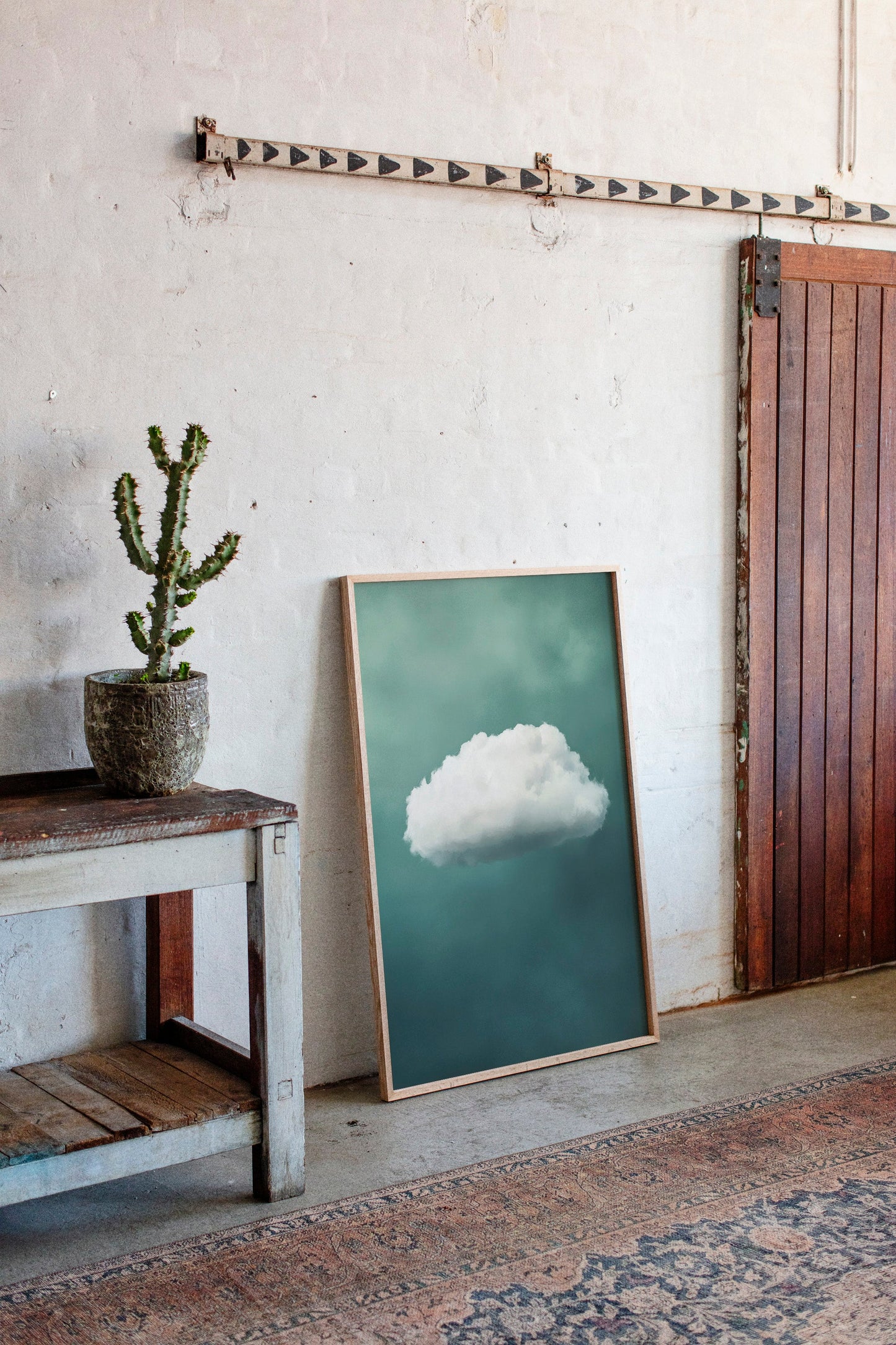 Nuage doux sur ciel écume de mer