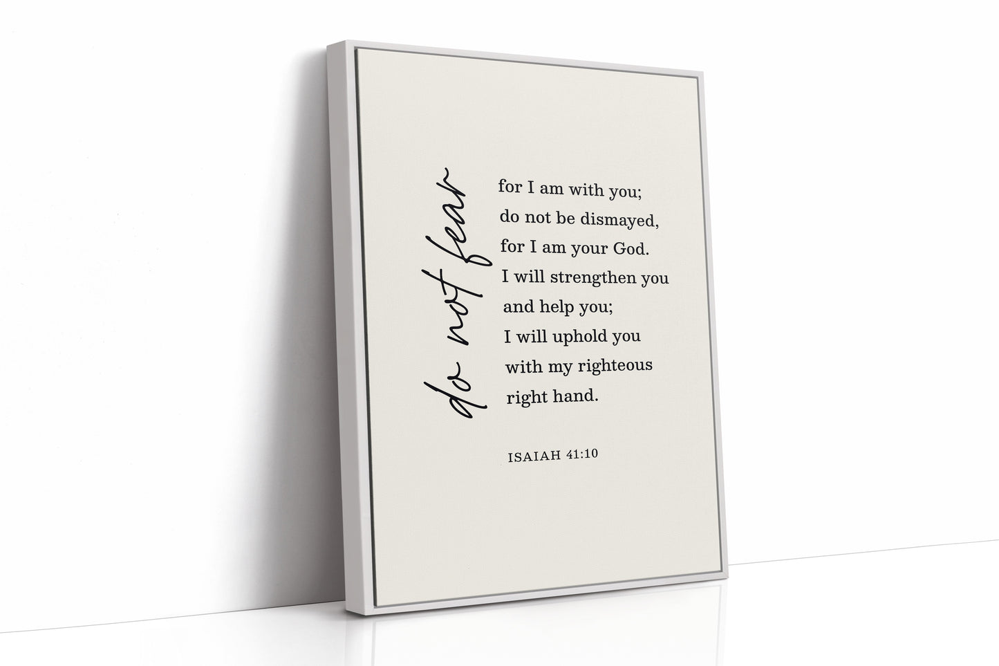 Do Not Fear Isaiah 41 Bible Verse Print