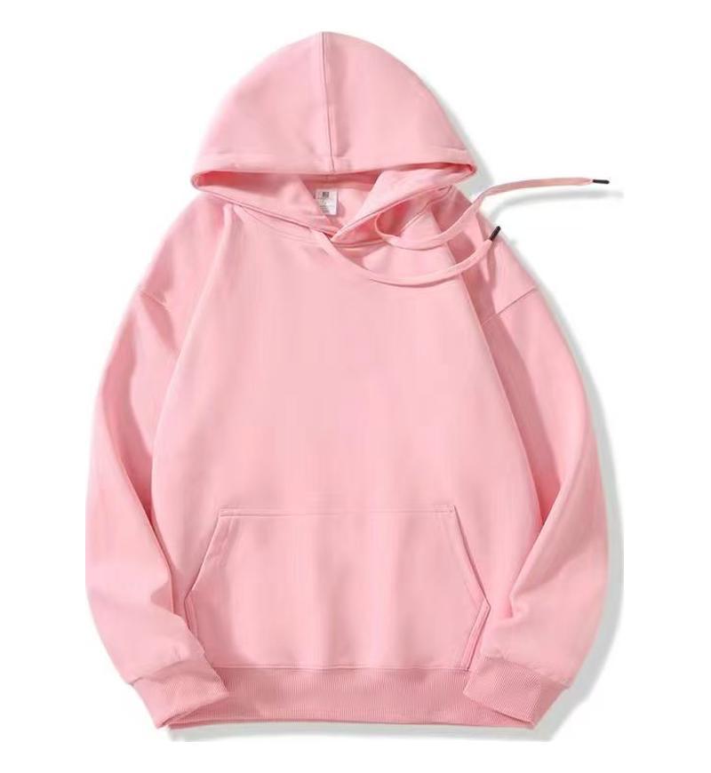 Loose-fitting Versatile Drawstring Casual Hooded Sweatshirt For Fall And Winter