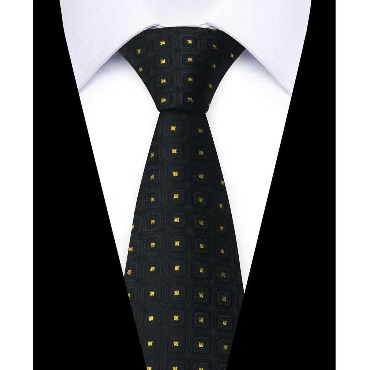 Usiness Striped Hand-stitched Polyester Tie