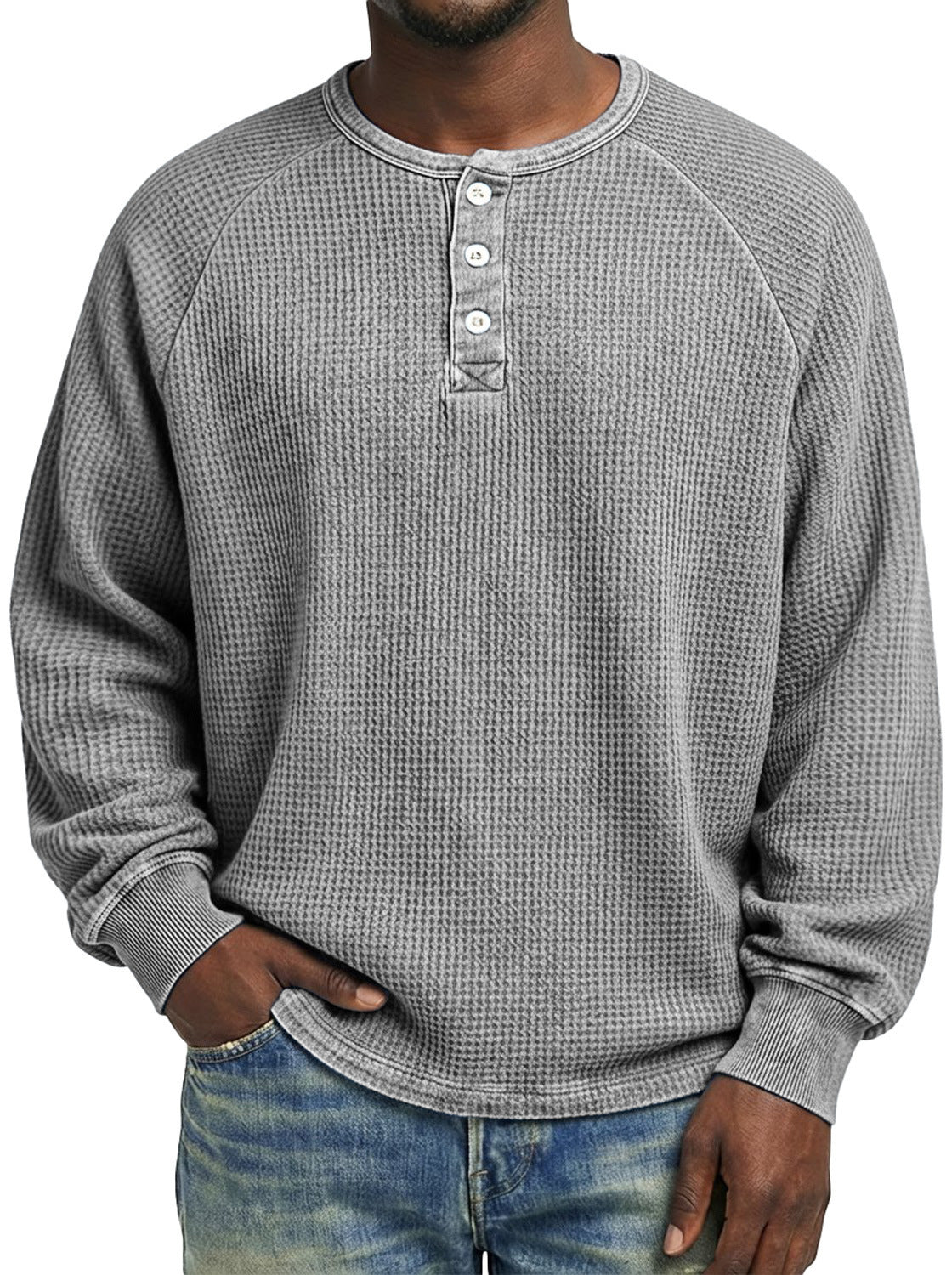 Mens Fashionable Printed Casual Long-sleeve Shirt