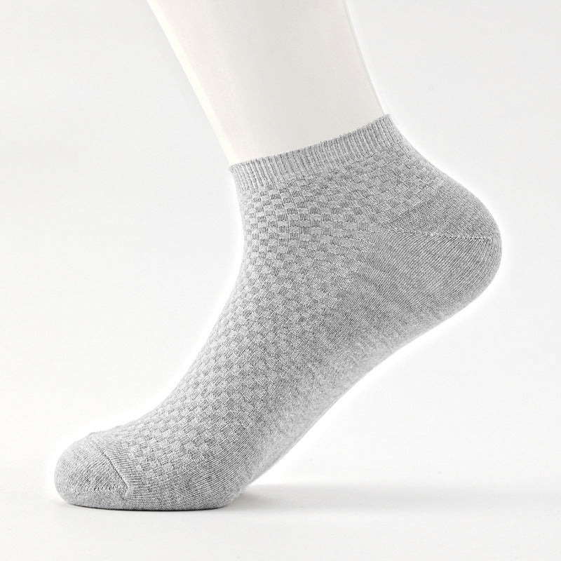 Mens Casual Soft And Breathable Mid-calf Socks