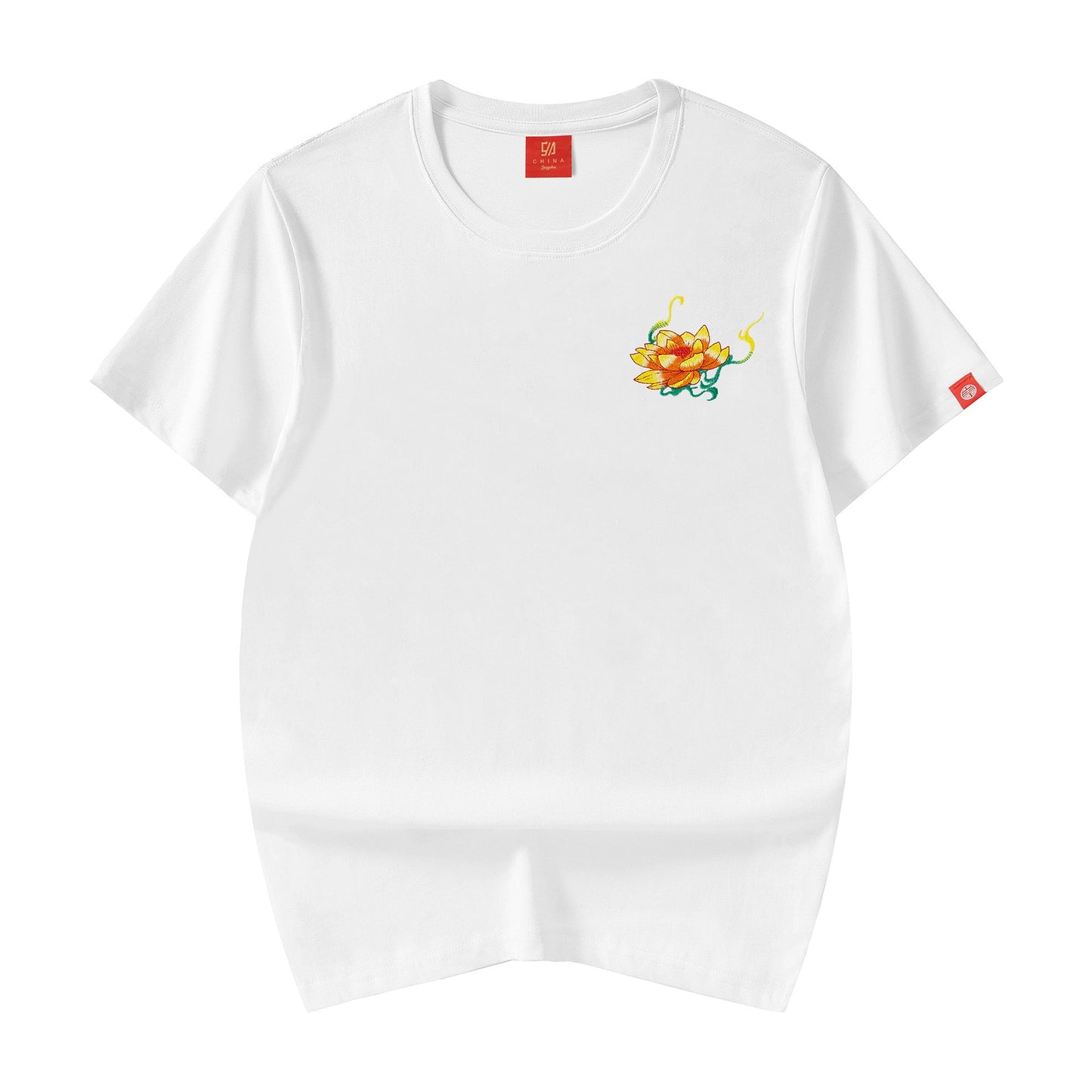 T-shirt brodé Kirin émeraude KH759