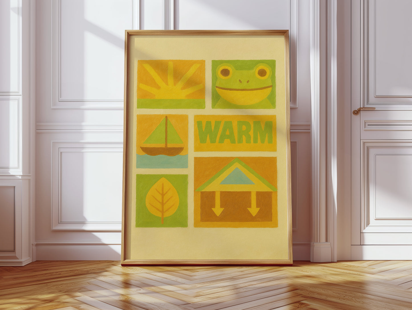 Warm Days with Frog and Sun