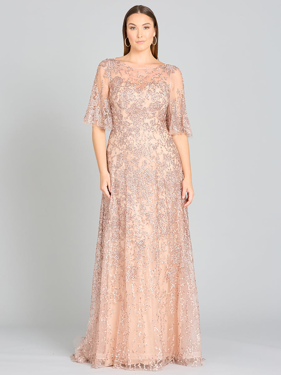 Lara 33277 - Robe Mère de la mariée à Manches Cape