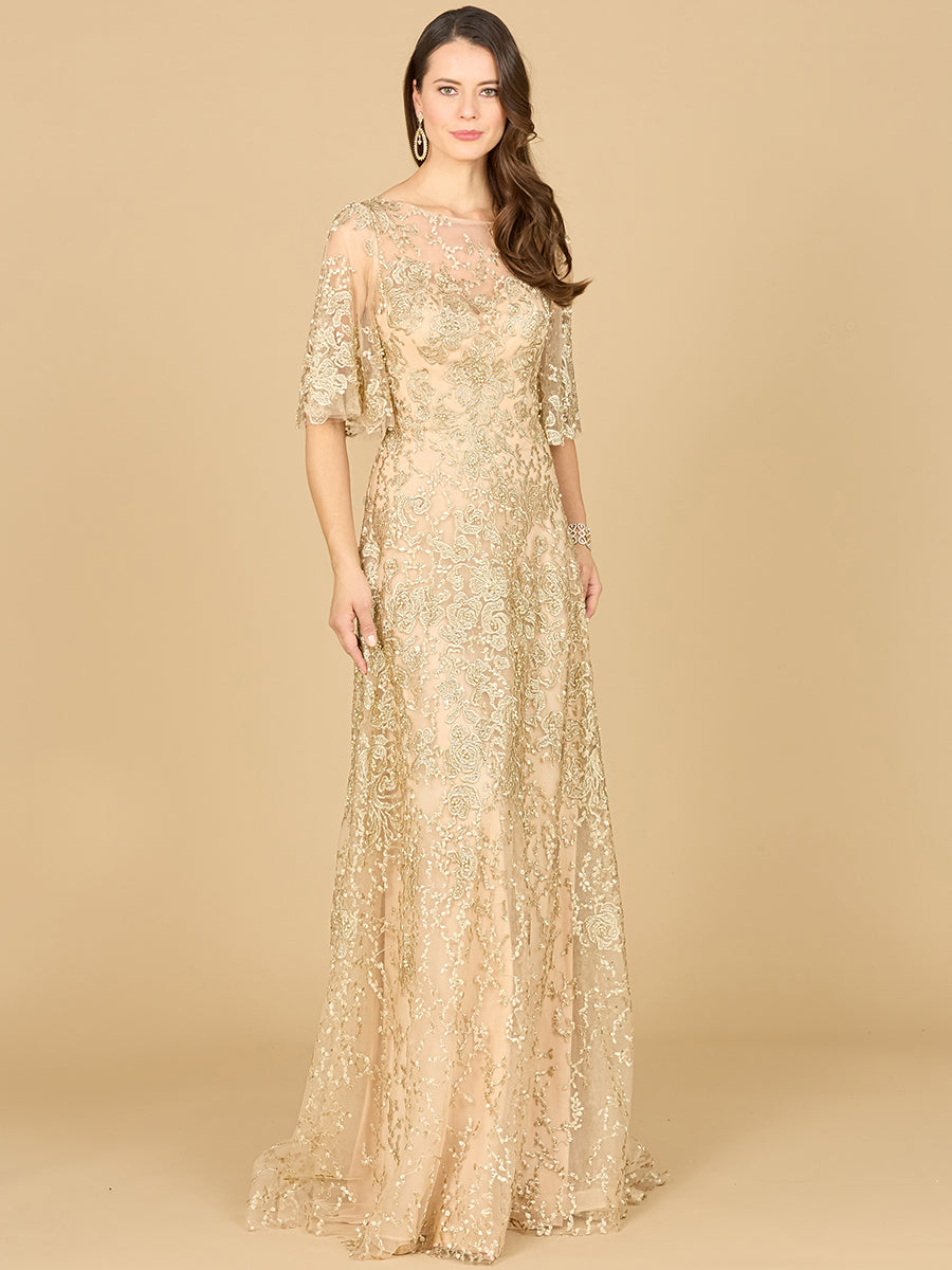 Lara 33277 - Robe Mère de la mariée à Manches Cape