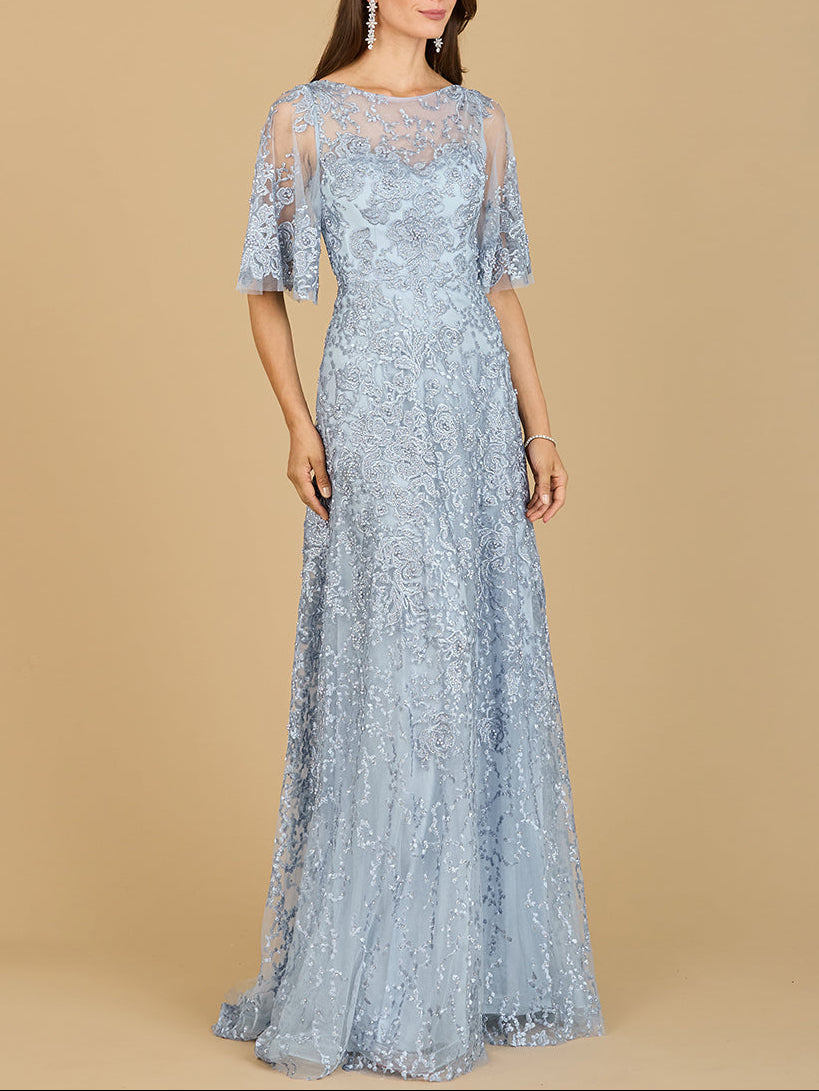 Lara 33277 - Robe Mère de la mariée à Manches Cape