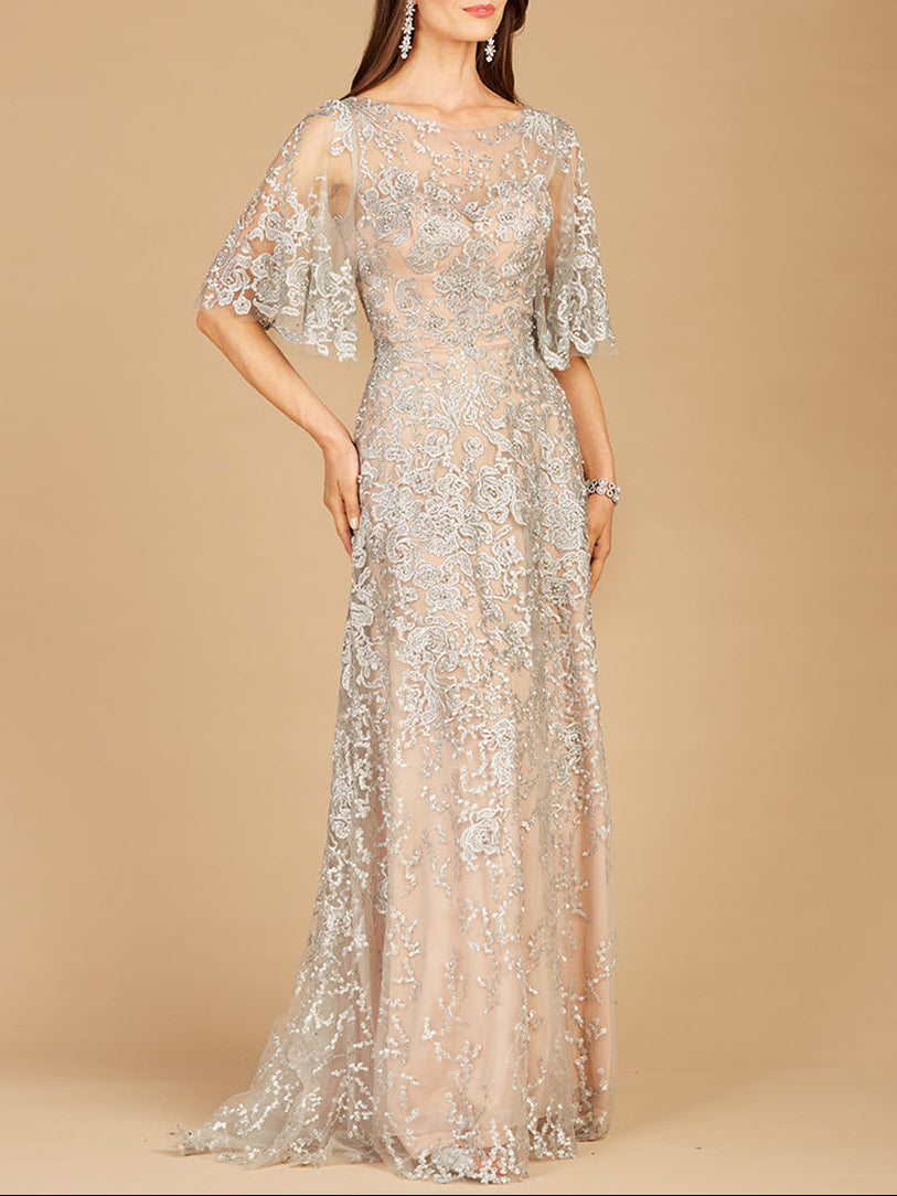 Lara 33277 - Robe Mère de la mariée à Manches Cape