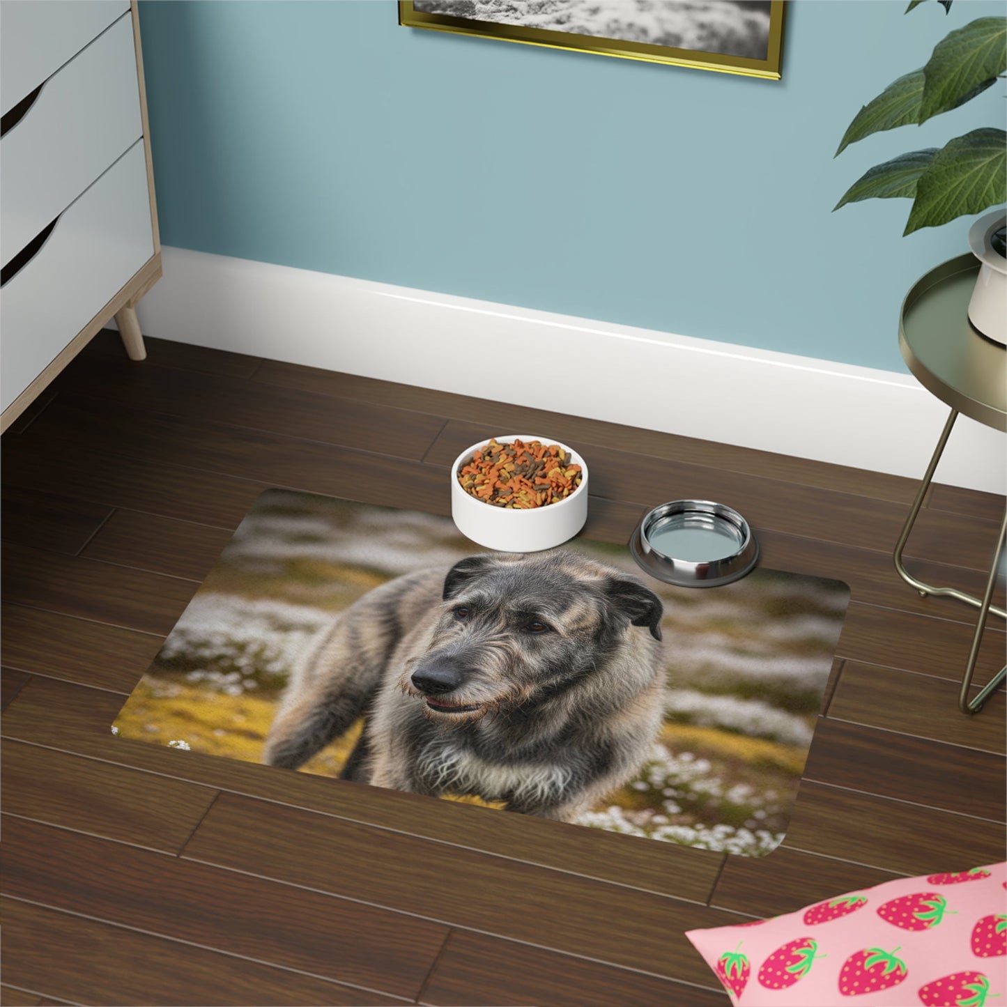 Tapis antidérapant pour animaux de compagnie – Tapis d'alimentation étanche pour chiens
