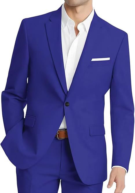 Mens Korean-style Slim-fit Two-piece Suit