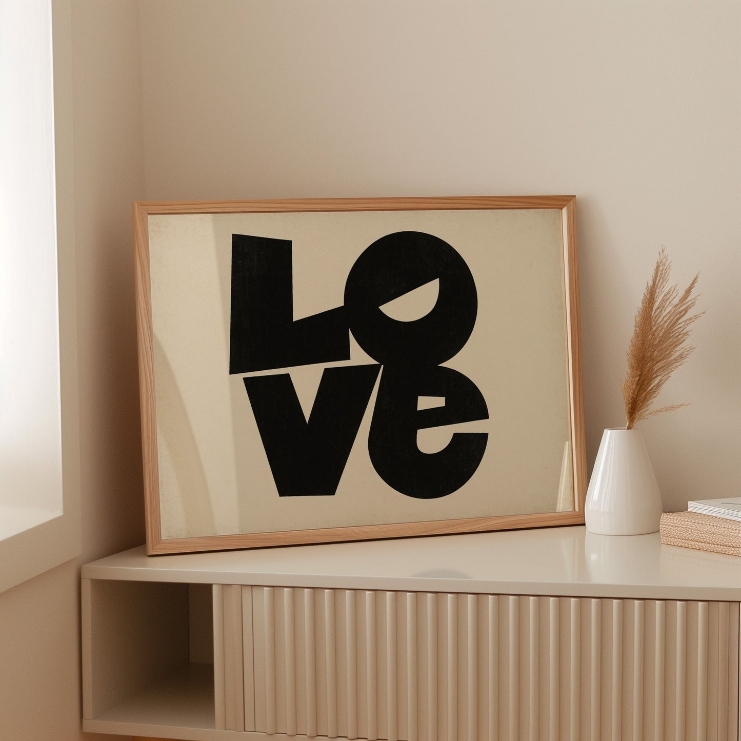 Impression typographique moderne LOVE