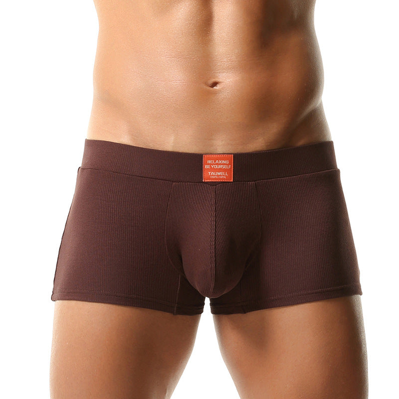 New Style Boxer Briefs Comfortable Mid-to-high Waist Solid Color Minimalist Design