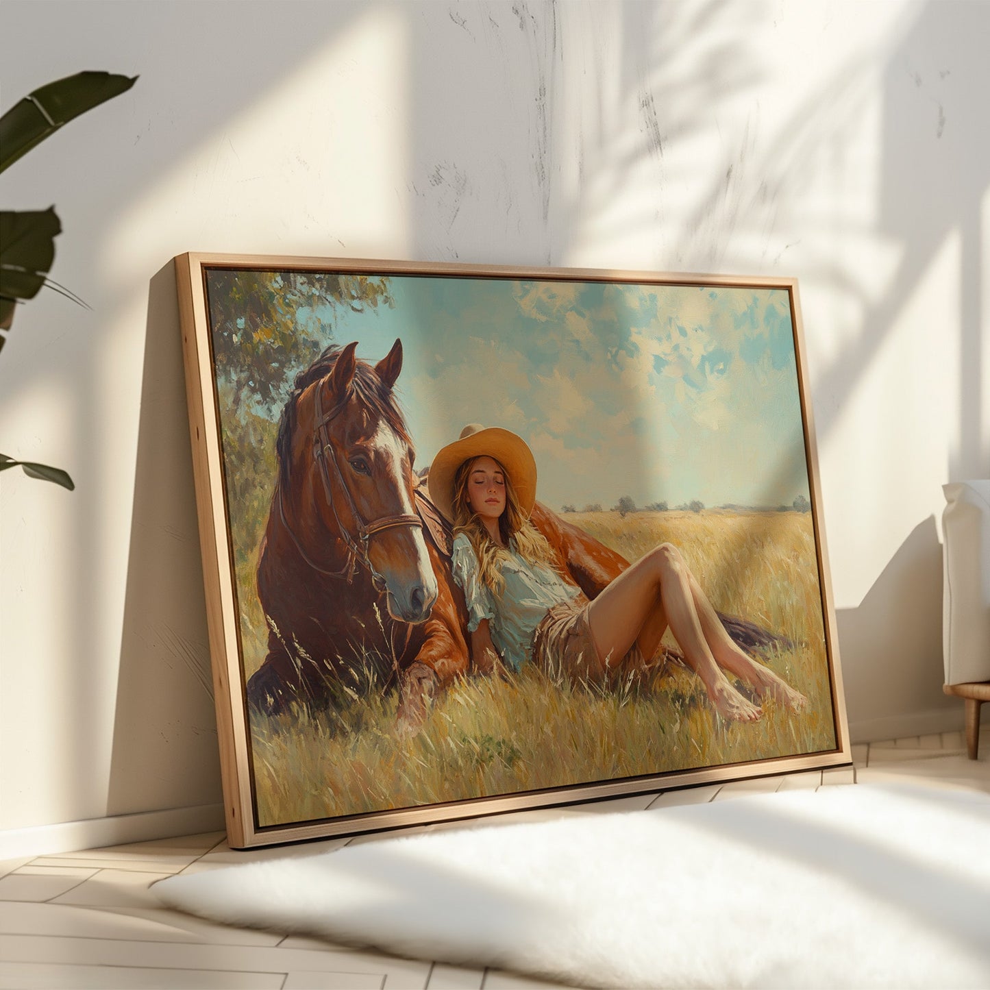 Cowgirl-Tagtraum im Sommergras
