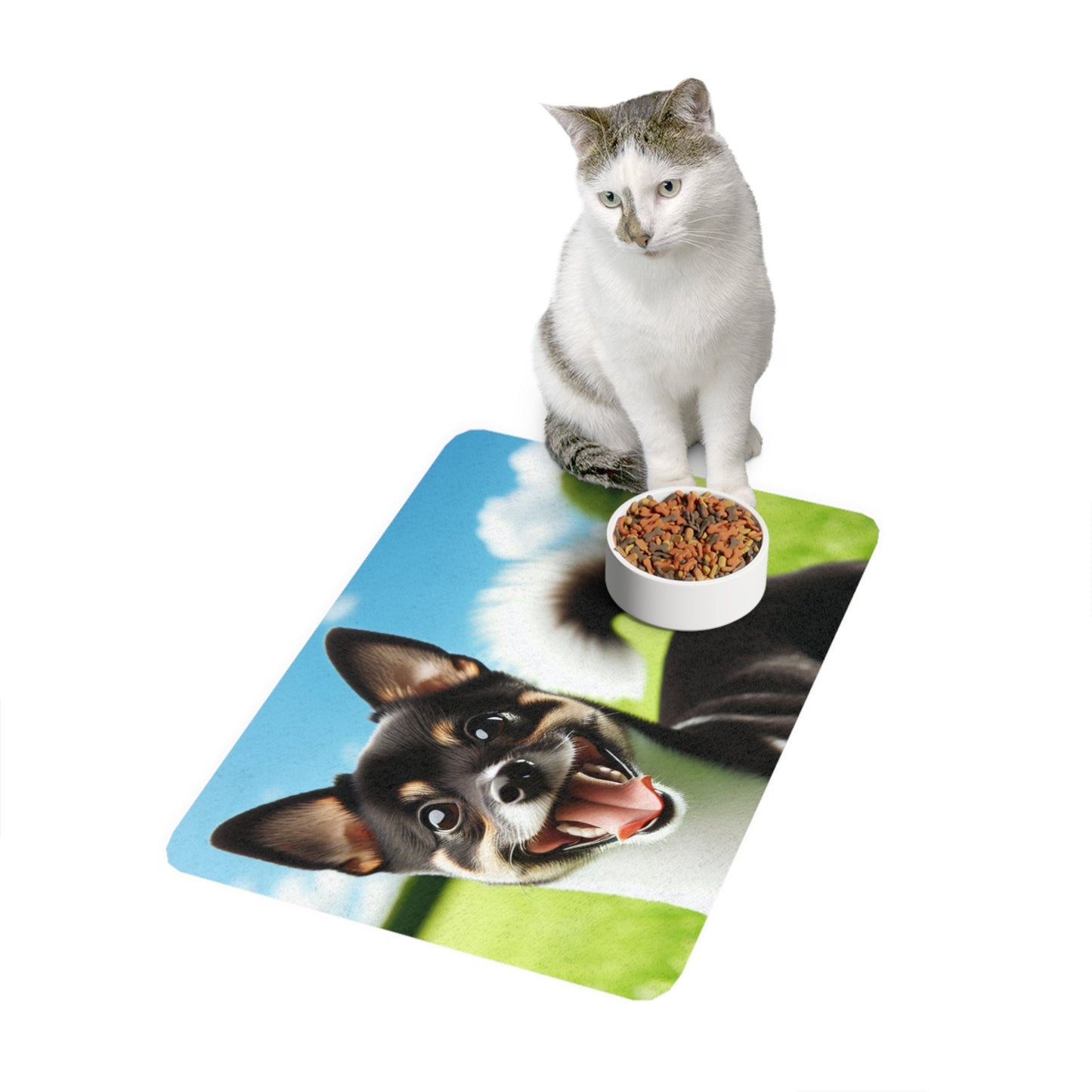 Tapis antidérapant pour animaux de compagnie – Tapis d'alimentation étanche pour chiens