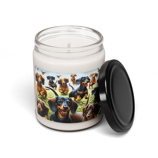 Bougie parfumée en cire de soja avec pot en verre