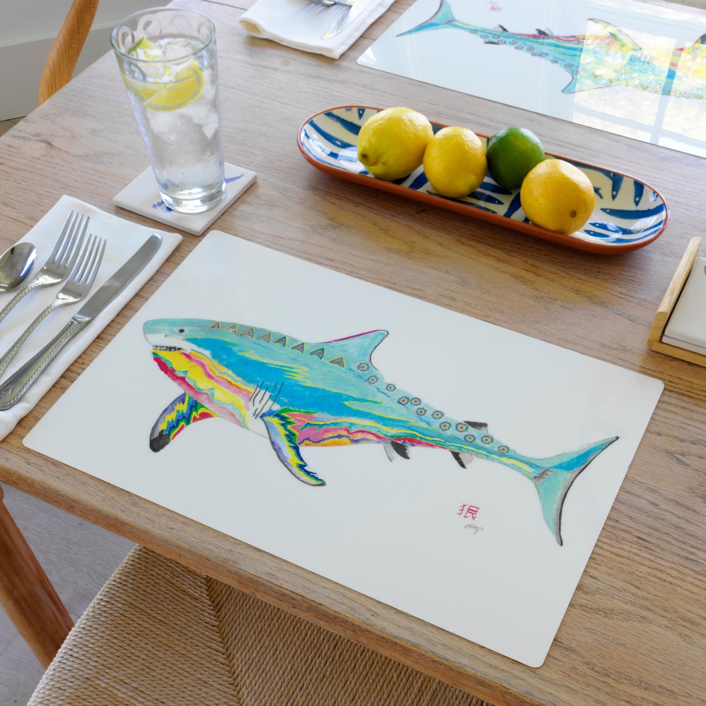 Psycho Shark Placemat | Nautical