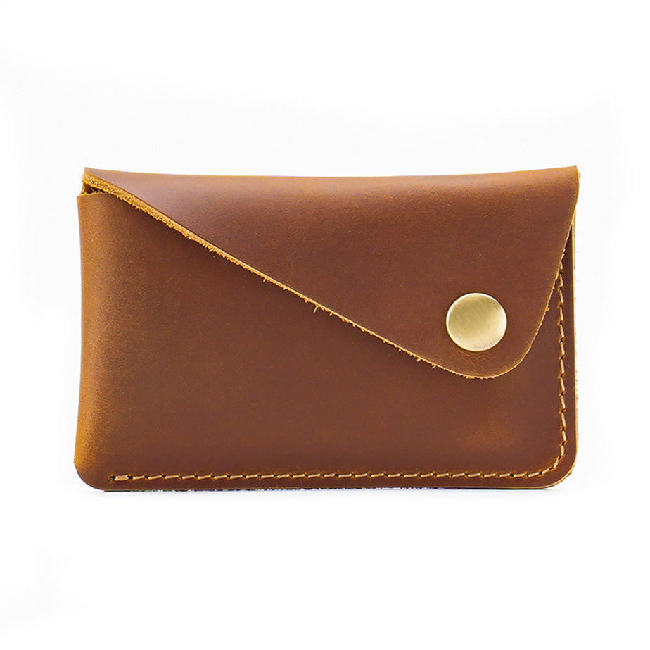 Genuine Leather Card Holder - Slim Multi-Slot Credit Card Organizer for Men and Women
