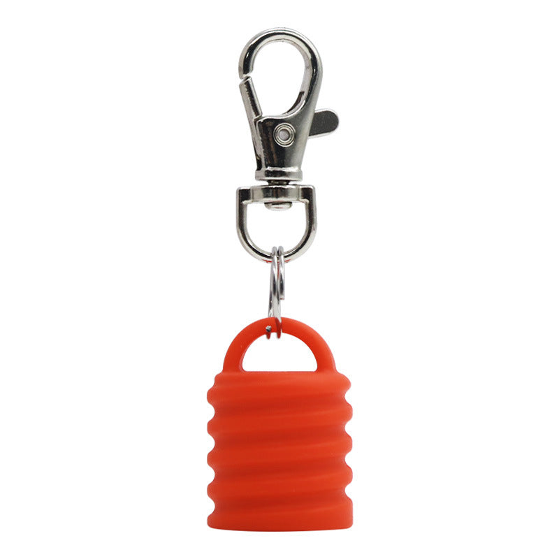 Silicone Universal Lip Gloss Keychain Silicone Cap Lipstick Cover