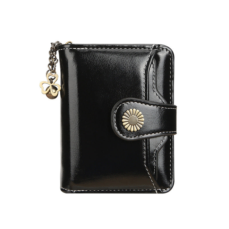 New Womens Wallet Fashionable Tassel Design Zip-around Short Style With Multiple Card Slots