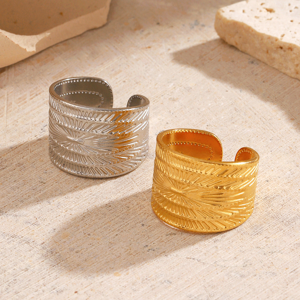 Minimalist-style Stainless Steel Ring For Women