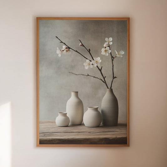 Estampe japonaise minimaliste – Art domestique à l'esthétique zen