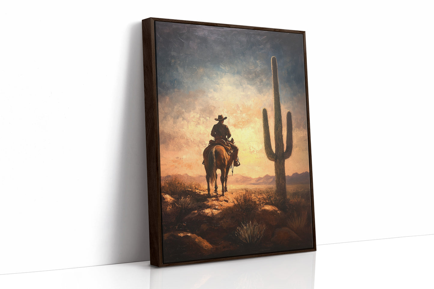 Cowboy Horizon au lever du soleil