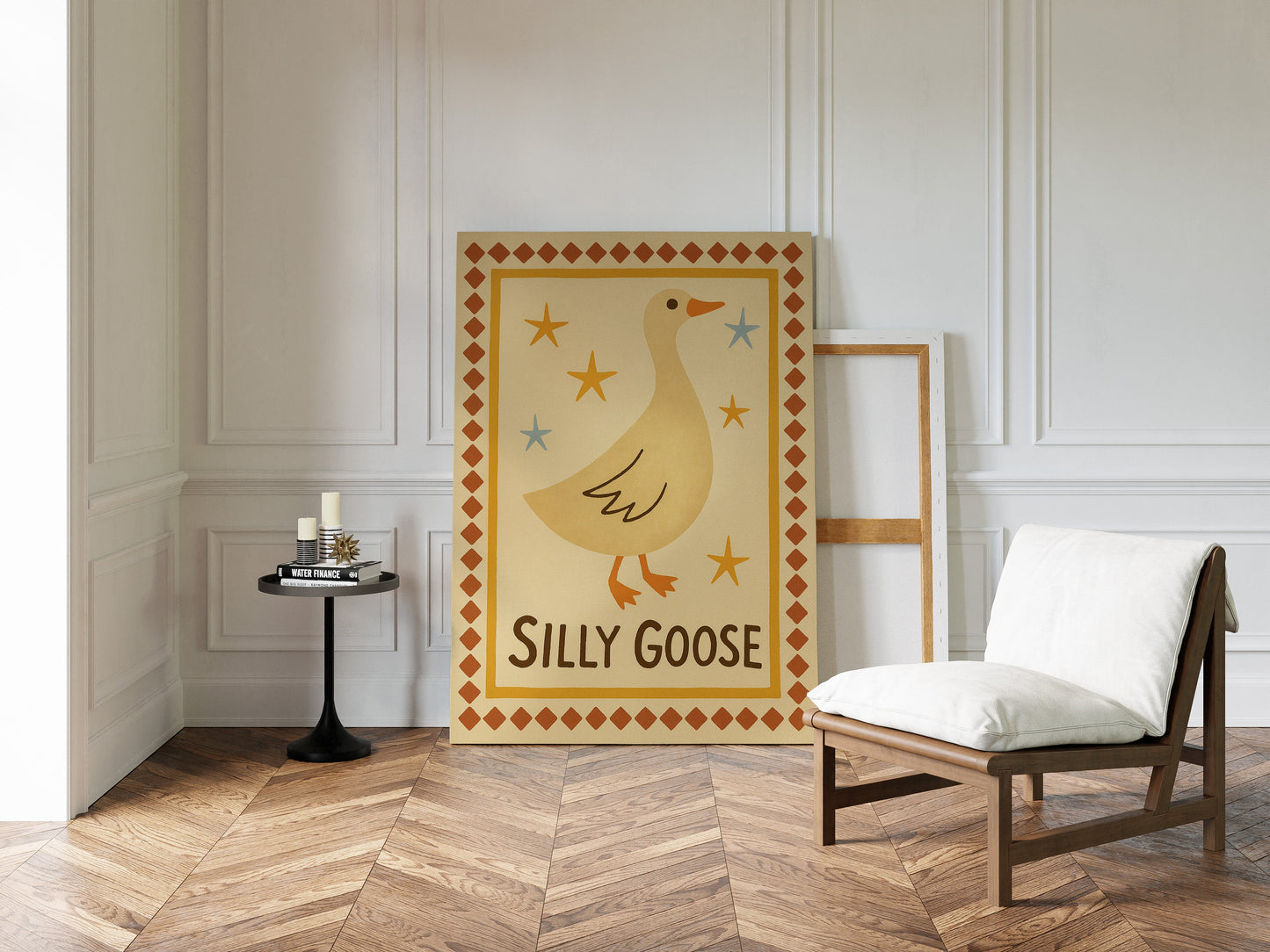 Silly Goose Folk Art Print
