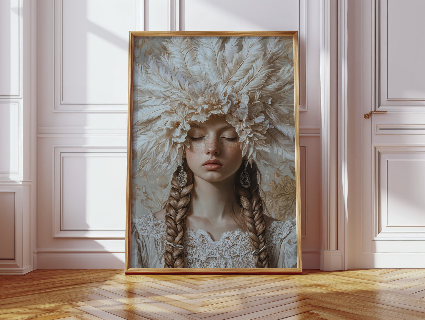 Couronné de silence et de dentelle