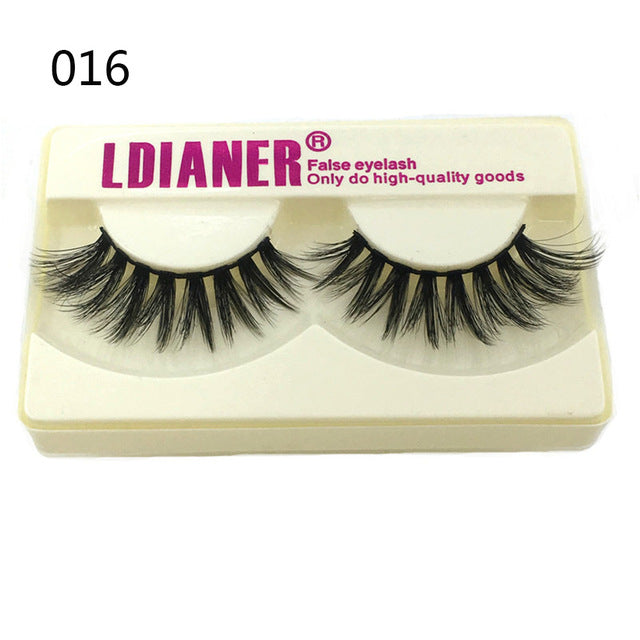 Mink Eyelashes 25mm Wispy Fluffy Fake Lashes