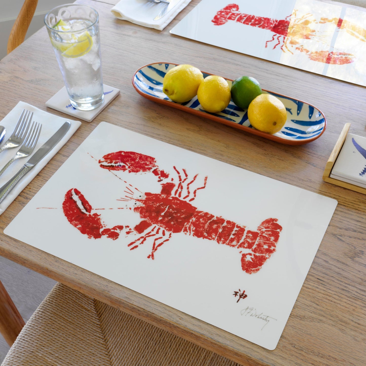 Red Lobster Placemat | Ocean-Inspired