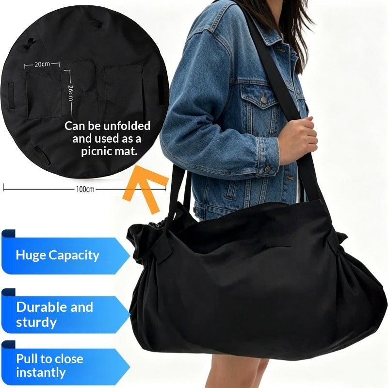 Camping Travel Storage Shoulder And Crossbody Duffel Picnic Mat