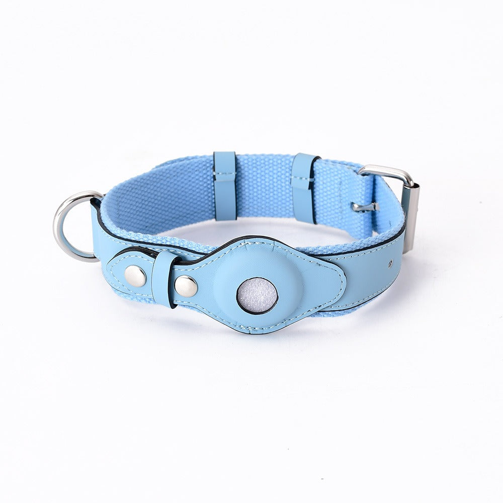 A Pple Tracker Airtag Pet Collar Adjustable Dog Leash Collar Medium Large Dog Accessories Puppy Pet Supplies