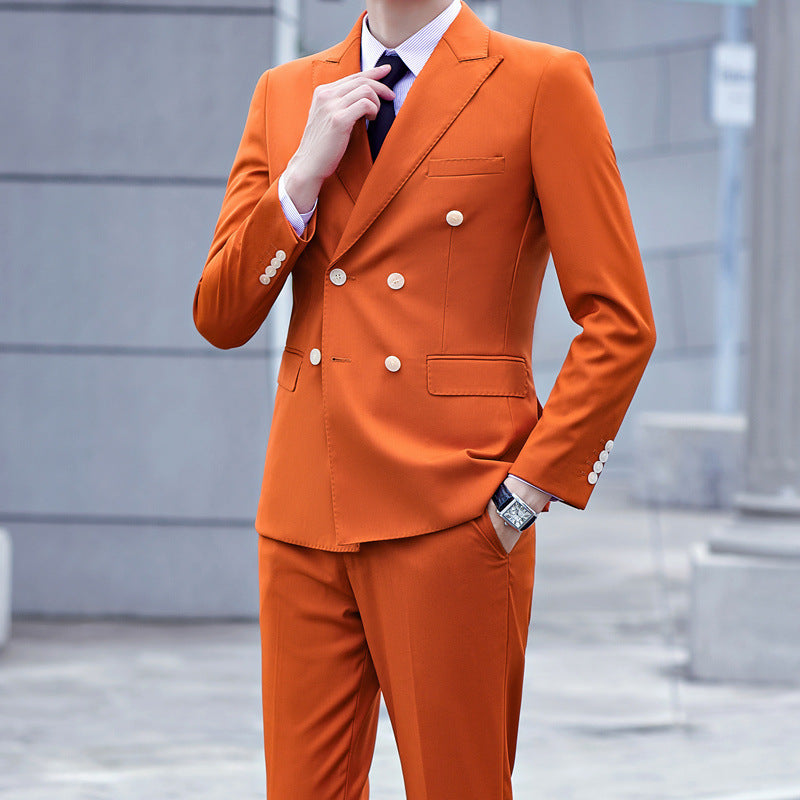 Double Breasted Suit Two-piece Set
