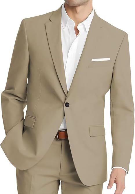 Mens Korean-style Slim-fit Two-piece Suit