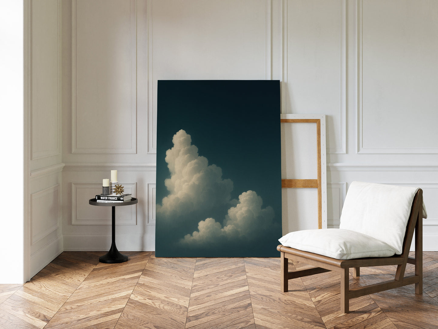 Säulen der Stille in einem dunklen Himmel